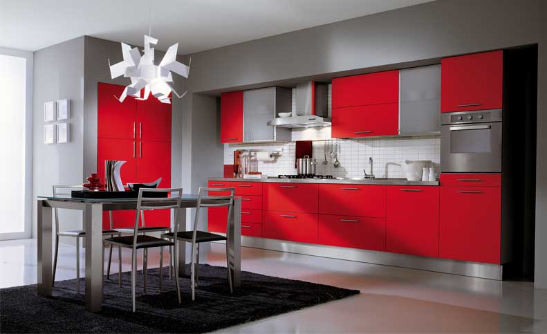 Awesome Modern Red Kitchen Designs - Kitchen Design Ideas - Interior