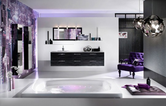 Heavenly Purple Bathroom from Delpha