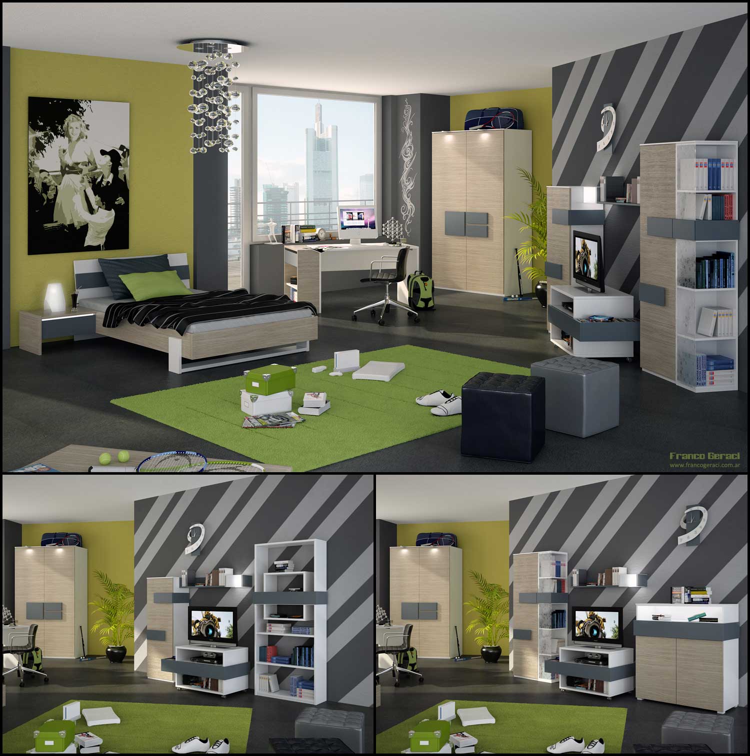 Modern and Cool Bedroom Designs for Boys & Girls - Bedroom ...