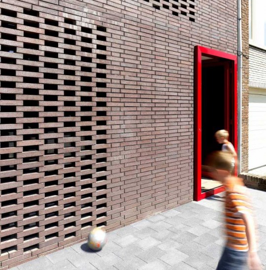 Brick Wall and Red Door House BVA