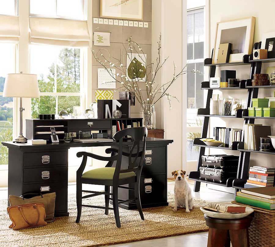 Elegant Home Office Storage Design - Interior Design Ideas