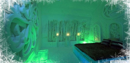 Luxury Ice Hotel Bedroom