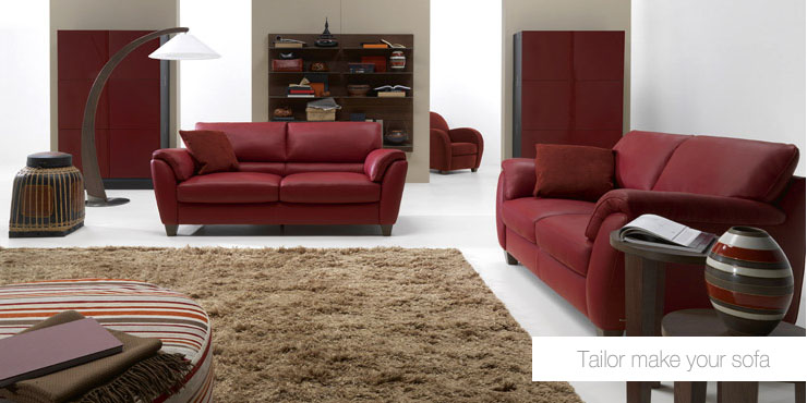 2011  Red Living Room Sofa With Brown Rug     Home Design Ideas