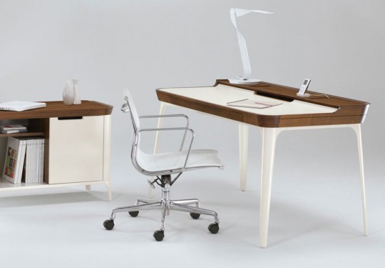 Teen Work Desk with iPod Desk and Chrom Chair