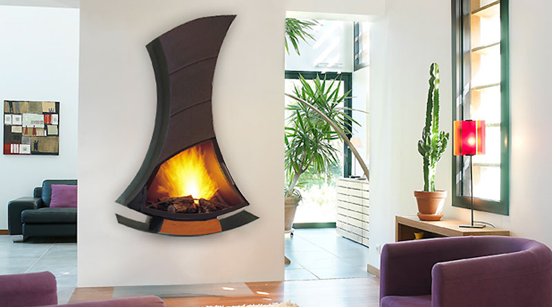 Unique Wall Fireplace Design - Interior Design Ideas