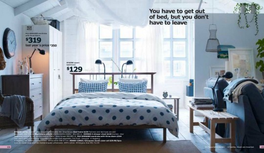 Beautiful White IKEA Atic Bedroom Design Ideas