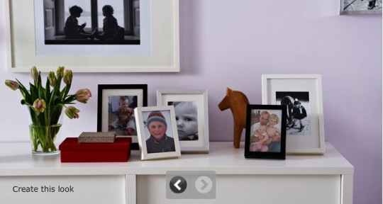 IKEA Classic Framing Photos in Living Room Furniture