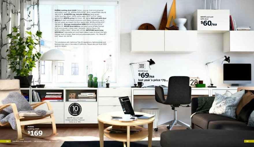 White IKEA Home Office With Planner For Mac 