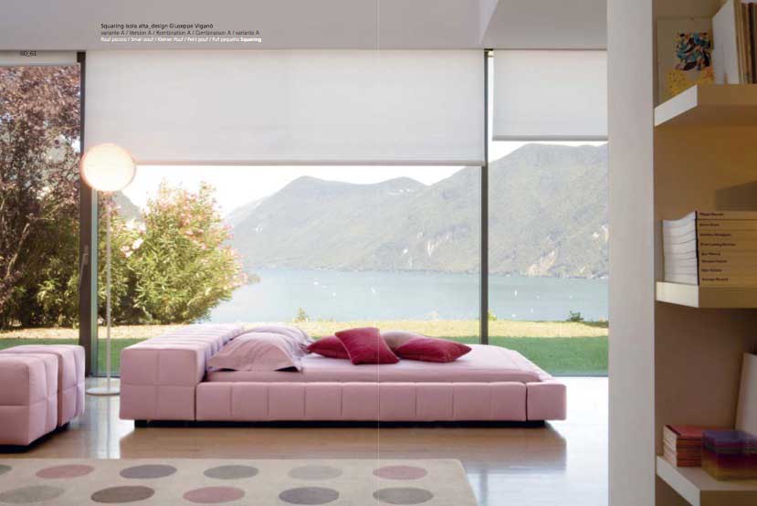 Cozy-Pink-Bedroom-with-Glass-Wall-and-La