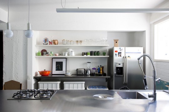 Modern Stainless Steel Apartmen Kitchen Furniture Set