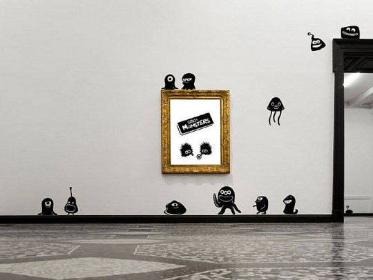Modern Monster Cartoon Wall Decals