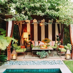 Outdoor Home Decor on Outdoor Spaces Design 2012  Tropical Garden Lanterns Pergola     Home