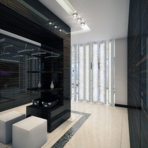 Modern Walk Closet Design on Interior Design Ideas By Geometrix  Modern White And Wood Walk