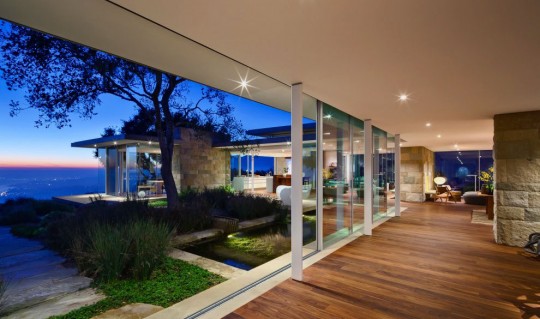 Open Living Room Design with Cool View