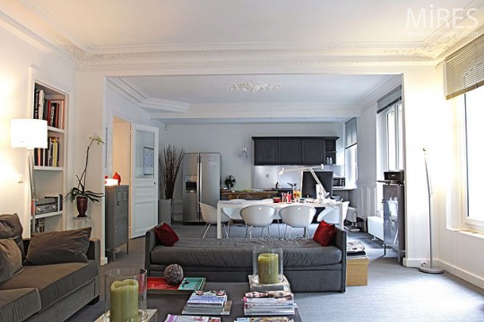 Paris Open Plan Apartment Design