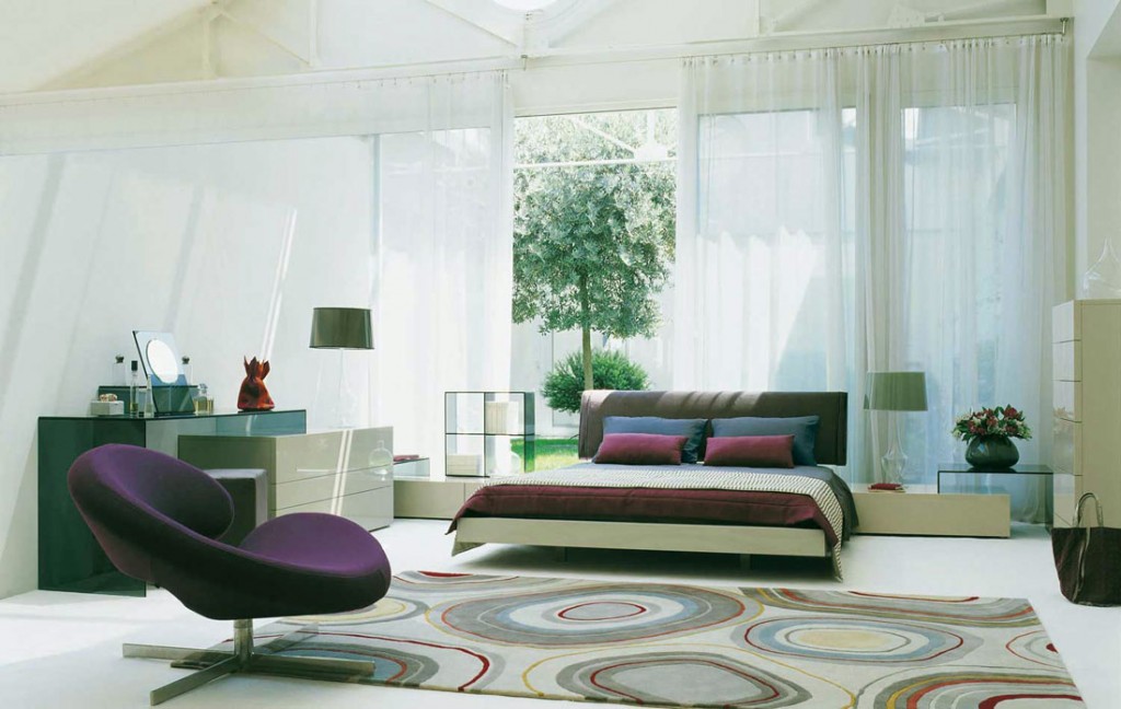 Modern Vintage White Wood Grey Bedroom - Interior Design Ideas