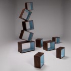 Equilibrium Bookcase Malagana Design Blue Hue