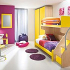 Purple and Yellow Teen Bedroom