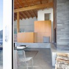 Sliding Door Next to the Dining Room Shuswap Cabin by Splyce Design
