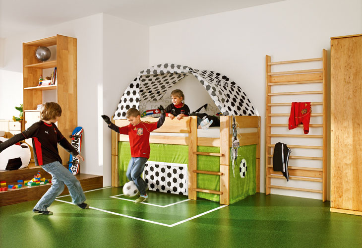 Soccer Field Cool Kids Room Themed Example
