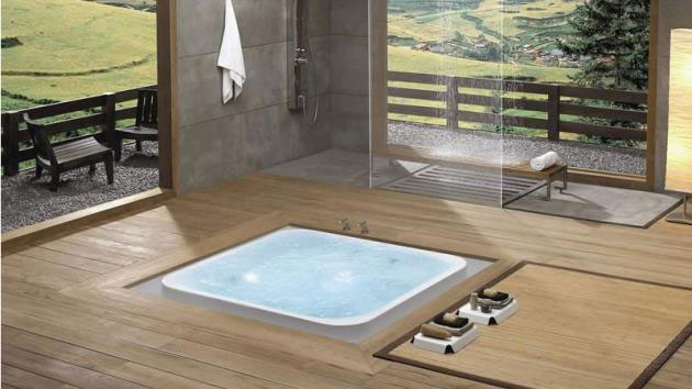 Square Overflow Bathtubs from Käsch German