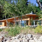 The Front Side of Shuswap Lake Cabin by Splyce Design