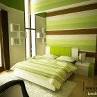 A warm bedroom with subtle lighting by Rio Laksana