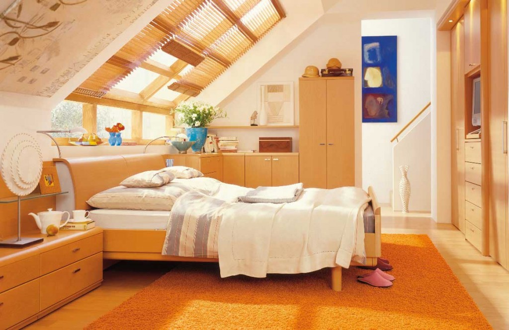 Attic Shining Bedroom Design Ideas From Hulsta