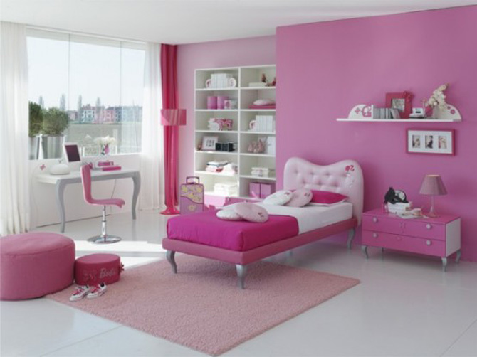 Awesome Pink and White Bedroom Design Ideas