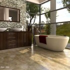 Bathroom with Glass Wall by Voodoo Butta