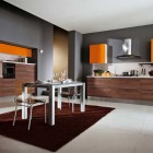 Black And Orange Kitchen Design