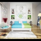 Blue Green Bedroom by qtinkdesign