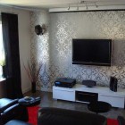 Carving Wallpaper Living Room Tv Setup