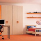 Confort Cream Orange Bed Room with PC Stand