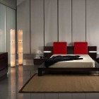 Cool Bedroom Lights with Red Accents