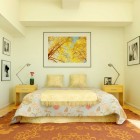 Cream Colored Shining Bedroom
