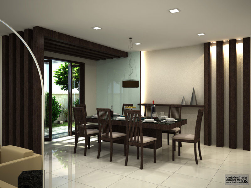 Elegant White Themed Dining Room Design Ideas