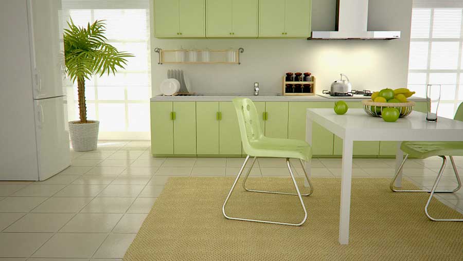 Fancy Green Kitchen Design Ideas