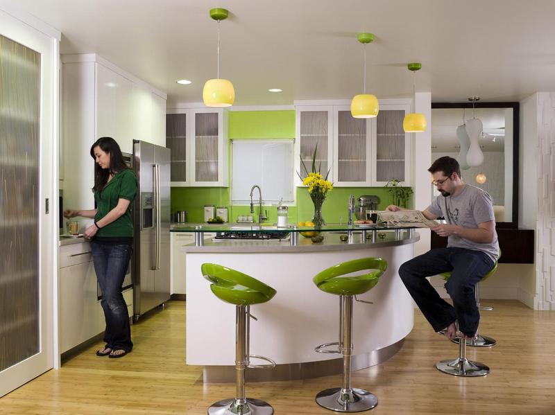 Fresh Green Kitchen Design