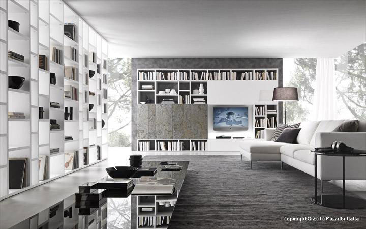 Library Models Italia Living Room