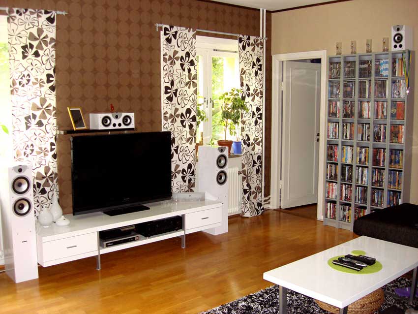 Minimalist White Amazing Living Room Tv Setup