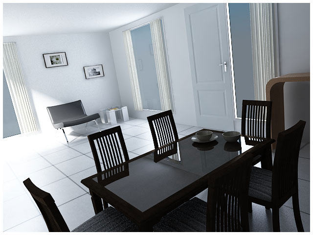 Minimalist White Themed Dining Room Design Ideas