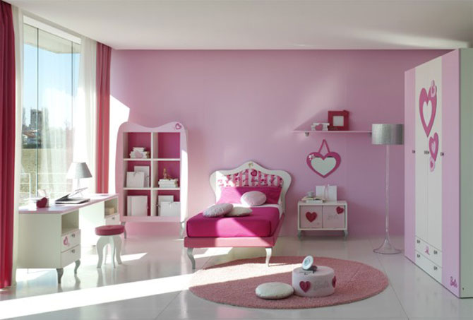 Modern Pink Bedroom For Teenager