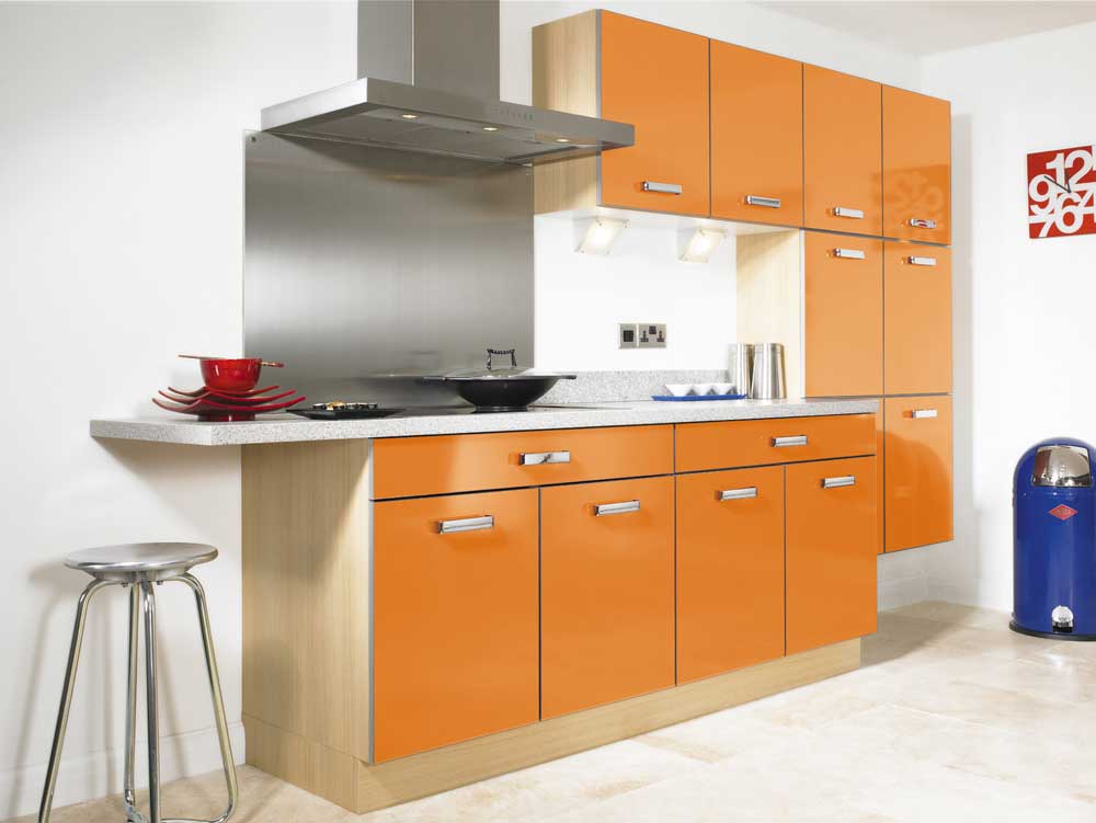Moderna Gloss Orange Kitchen Design