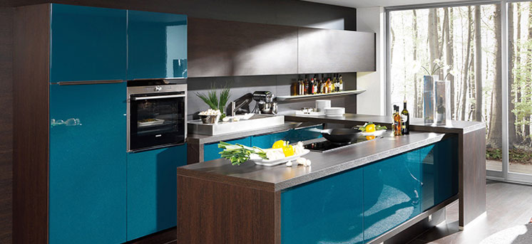 Modula Blue Kitchen Decoration Ideas