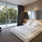 Open Bedroom With Sliding Glass Door Glass Pavilion