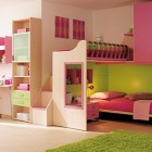Pink and Green Badroom Decoration