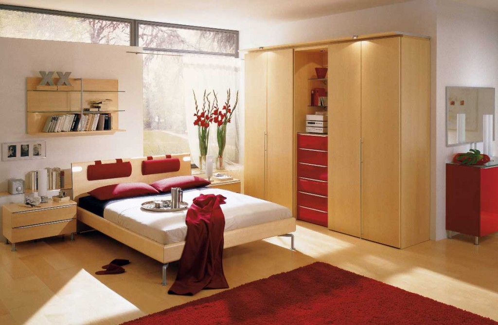 Red Classy Bedroom Design Ideas From Hulsta
