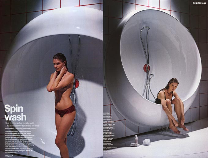 Ron Arad and Teuco Shower Bath Italian Bathroom Design