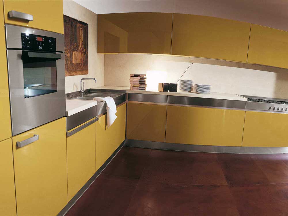 Rossana Simple Yellow Kitchen